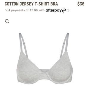 SKIMS Cotton Jersey T-Shirt Bra